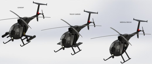 MH6 Little Bird直升机缩略图